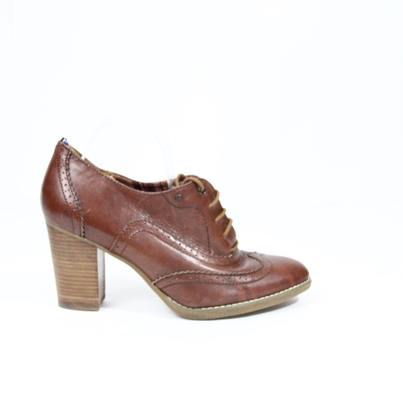 Tommy Hilfiger Shoes | Tommy Hilfiger Women Bootie Wingtip Brogue Shoes | Color: Brown/Tan | Size: 11 | Sunnysidefinds's Closet